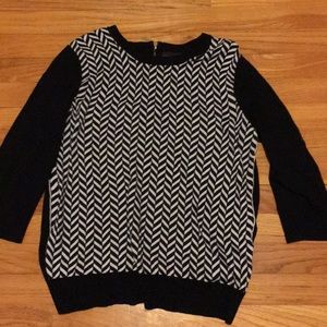 DANA BUCHMAN Sweater. 3/4 length sleeves.